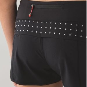 Lululemon Speed Short Black (Reflective Dots)